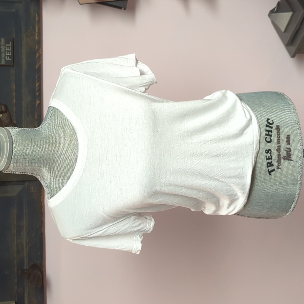 Hudson White T-shirt EUC